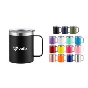 12 oz Stainless Steel Vacuum Mug w/Handle