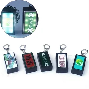 Customized Illuminated Light Box Keychains