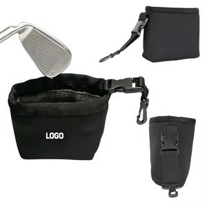 Custom Logo Custom Golf Ball Cleaner Bag Water Resistant Detachable
