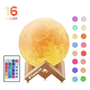 16 Colors USB LED Moon Light with Remote andTouch Control