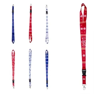 Custom Logo Polyester Lanyard for Work Badges