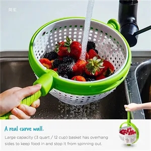 Salad Spin Drier Kitchen Vegetable Washer