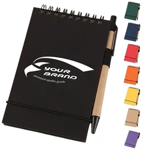 Mini Recycled Spiral Notebook Eco Friendly Portable Writing