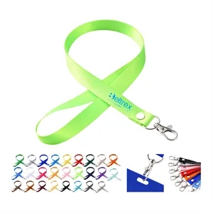 Custom Logo Durable Polyester Lanyard with Clasp for IDs and Keys