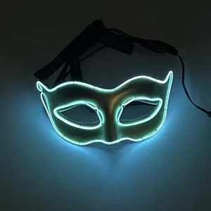 Cold light luminous half face ball masks makeup party