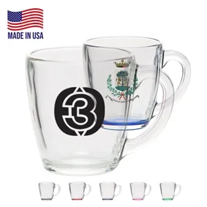 USA-Made 15.5 oz. Tapered Glass Mugs with Custom Logo