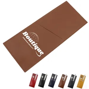 Portable PU Leather Cutlery Bag For Travel And Dining