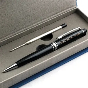 SOTANIA® Classic Ballpoint Pen Gift Set Silver Trim & Refill