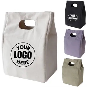 Insulated Canvas Lunch Cooler Bag