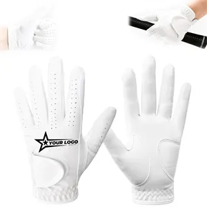 Custom Logo Breathable Non-Slip Golf Gloves with Adjustable Fit