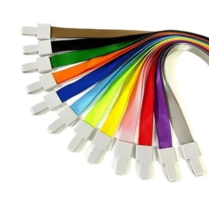 Custom Logo Custom One-Piece Buckle Badge Lanyards for Work & ID