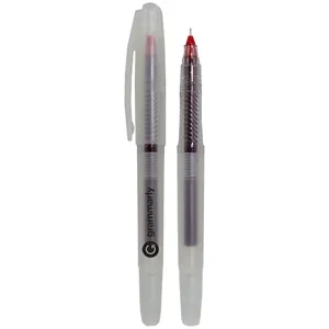 Plastic Gel Pen with Frosted Transparent Barrel