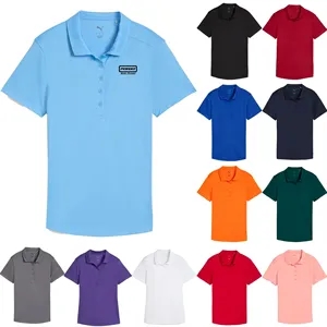 Puma Women's Solid Short Sleeve Polo
