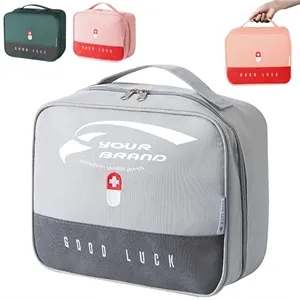 Portable First Aid Storage Bag Travel Medicine Organizer