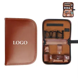 All in 1 PU Leather Multi-Compartment Golf Organizer Case