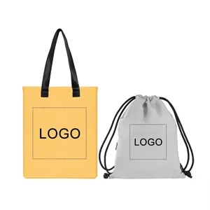 RPET Tote & Drawstring Bag Set