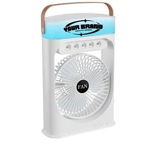 Portable Air Conditioner Fan Misting Humidifier Rechargeable