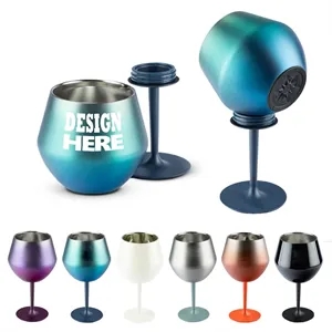 14oz Detachable Stem Wine Glass Stainless Steel