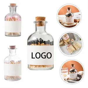 Aromatherapy Candle Glass Jar, Matches 50 Pcs