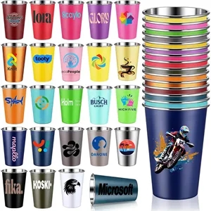 16 oz Stainless Steel Metal Cups