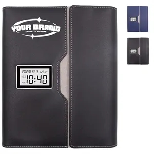A5 Business Multifunctional Wireless Charging Clock Notebook