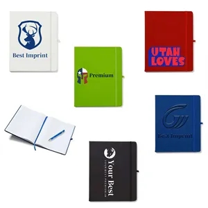 8" x 10" Soft Touch Journal Notebook with Pen Loop