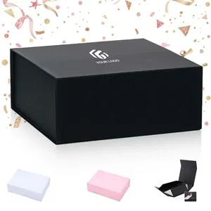 Graduation wedding collapsible magnetic closure gift box