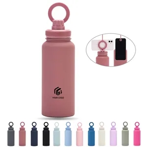 Custom Logo 34oz Portable Outdoor Phone Magnetic Holder Insulated Cup