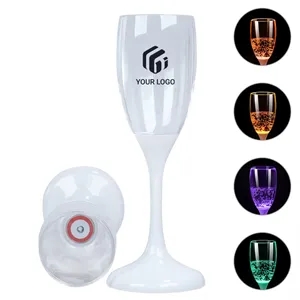 Party weddings colorful light up cups wine champagne flutes