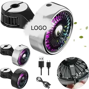 Portable Car Seat Fans 3 Speeds Strong Wind with LED Lights