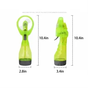 Mini Transparent Water Storage Handheld Spray Fan