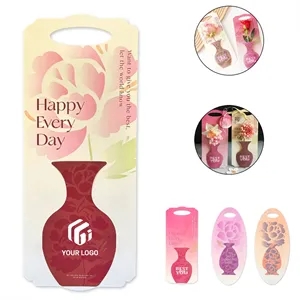 Customizable flower - inserting handheld greeting card bag