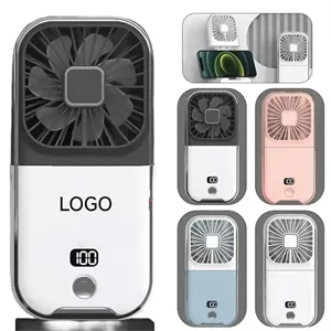 Portable Power Bank Mini Fan ,Handheld Foldable