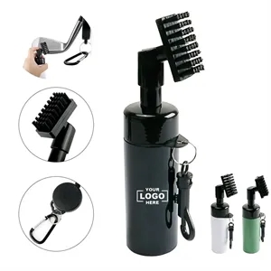 Golf Club Cleaning Brush with Carabiner and Groove Cleaner