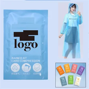 5 Pcs Disposable Poncho Raincoats