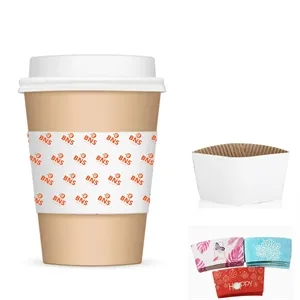 Full Wrap Custom Corrugated Paper Cup Sleeve