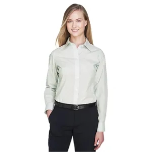 Devon & Jones Women's Crown Collection® Micro Tattersall ...
