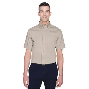 Harriton Men's Easy Blend™ Twill Dress Shirt with Stain-R...