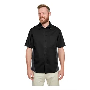 Harriton Men's Tall Flash IL Colorblock Shirt
