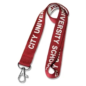 Custom Logo 3/4" Premium Woven Lanyard