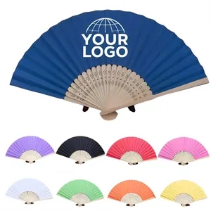 Foldable Chinese Japanese Vintage Bamboo Paper Fan