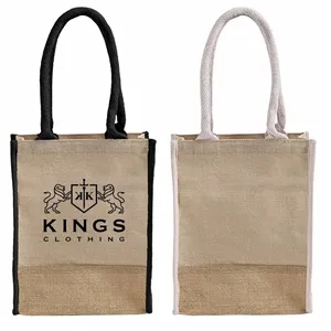 Belmont Jute Book Tote Bag