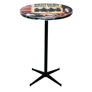 Black Outdoor Resistant Trimline Bar Table