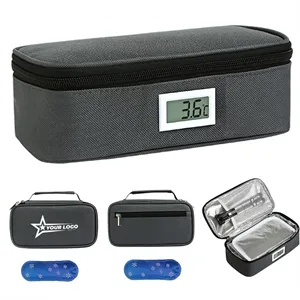 Portable Insulin Cooler Bag with Thermometer