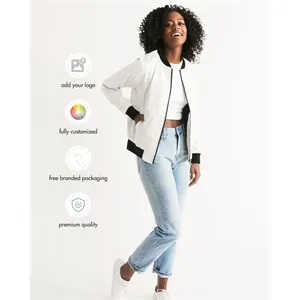 Women's All-Over Print Bomber Jacket