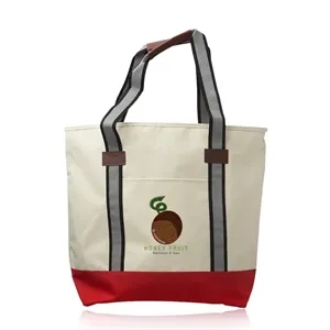 Large Sea Coast Polyester Tote Bags