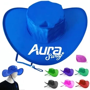 Custom Logo Foldable Outdoor Sun Hat Lightweight UV Blocking Cap