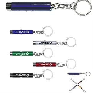 2-In-1 Laser Pointer LED Flashlight Key Chain