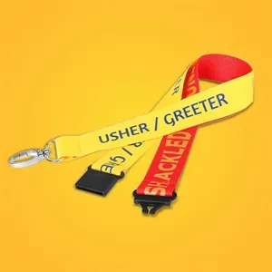 Custom Logo Two-Tone Lanyards
