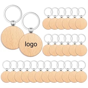 Wooden Custom Keychain for Laser Engraving